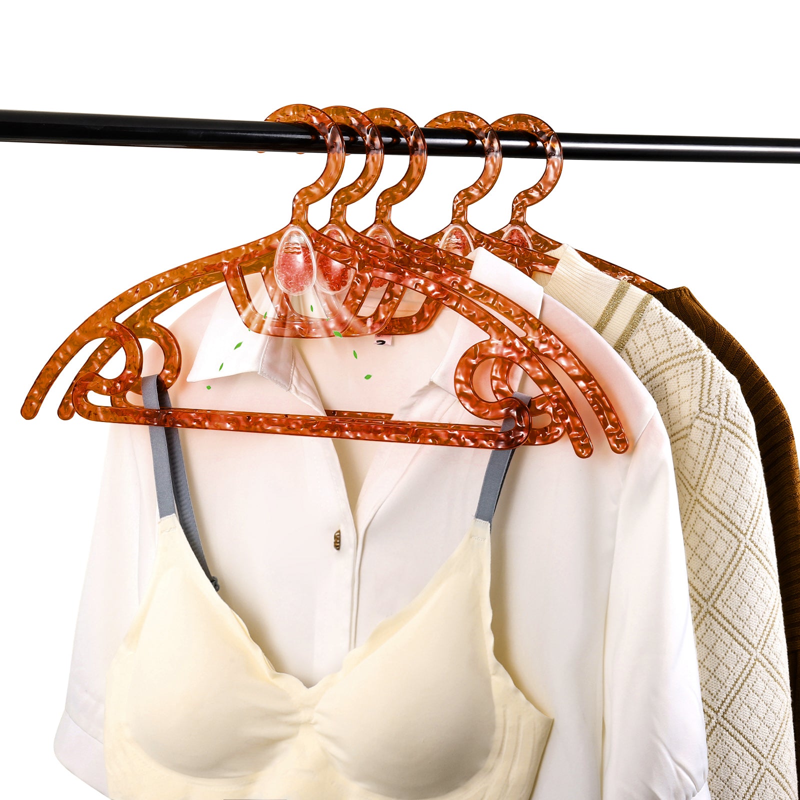 Long Lasting Fragrance Clothes Hanger Closet Deodorizer Odor Remover