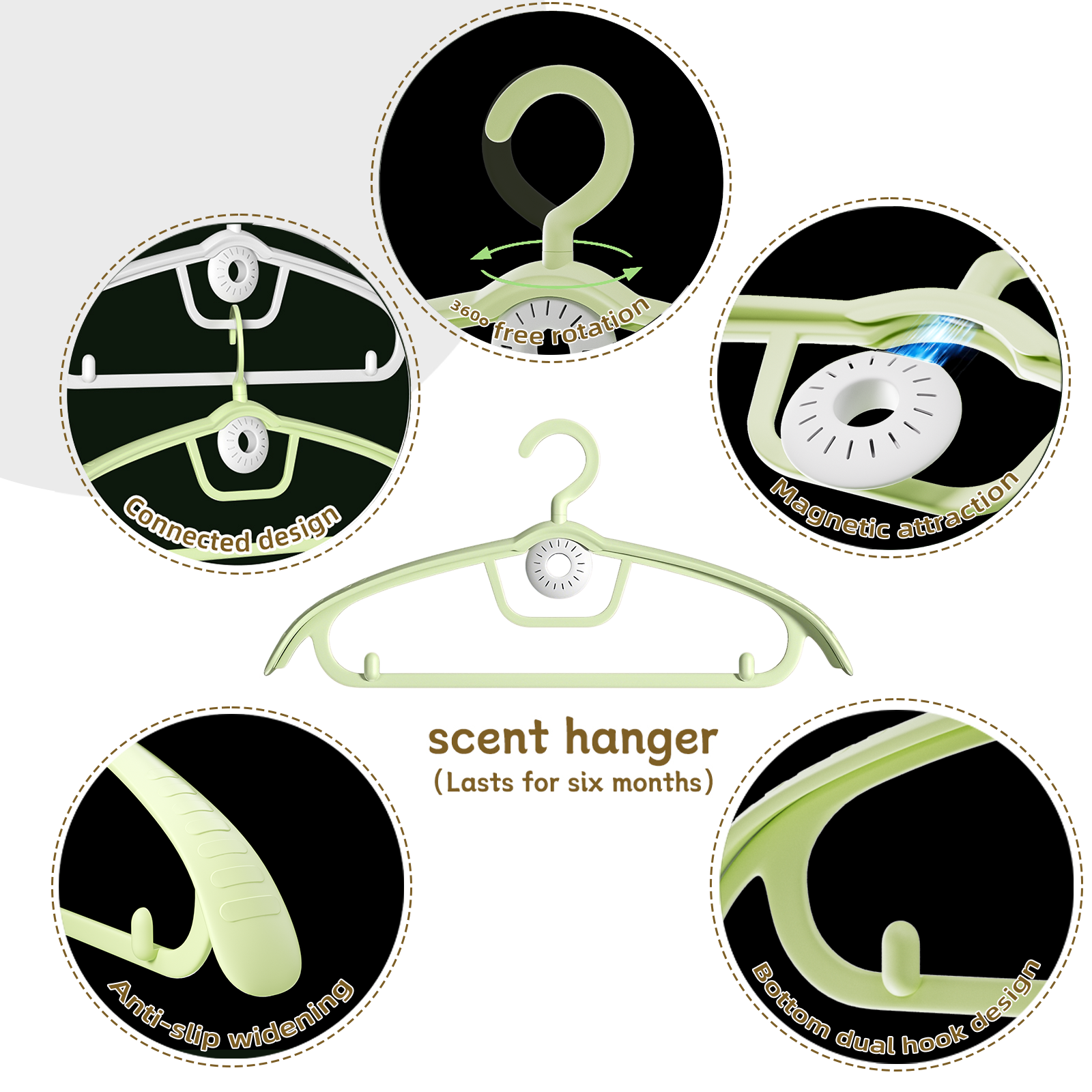 Fresh Scent Deodorizer Hanger | Remove Odors & Keep Clothes Fresh