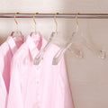 Clear Acrylic Clothes Hanger Luxury Non Slip Wardrobe Hanger 20Pcs
