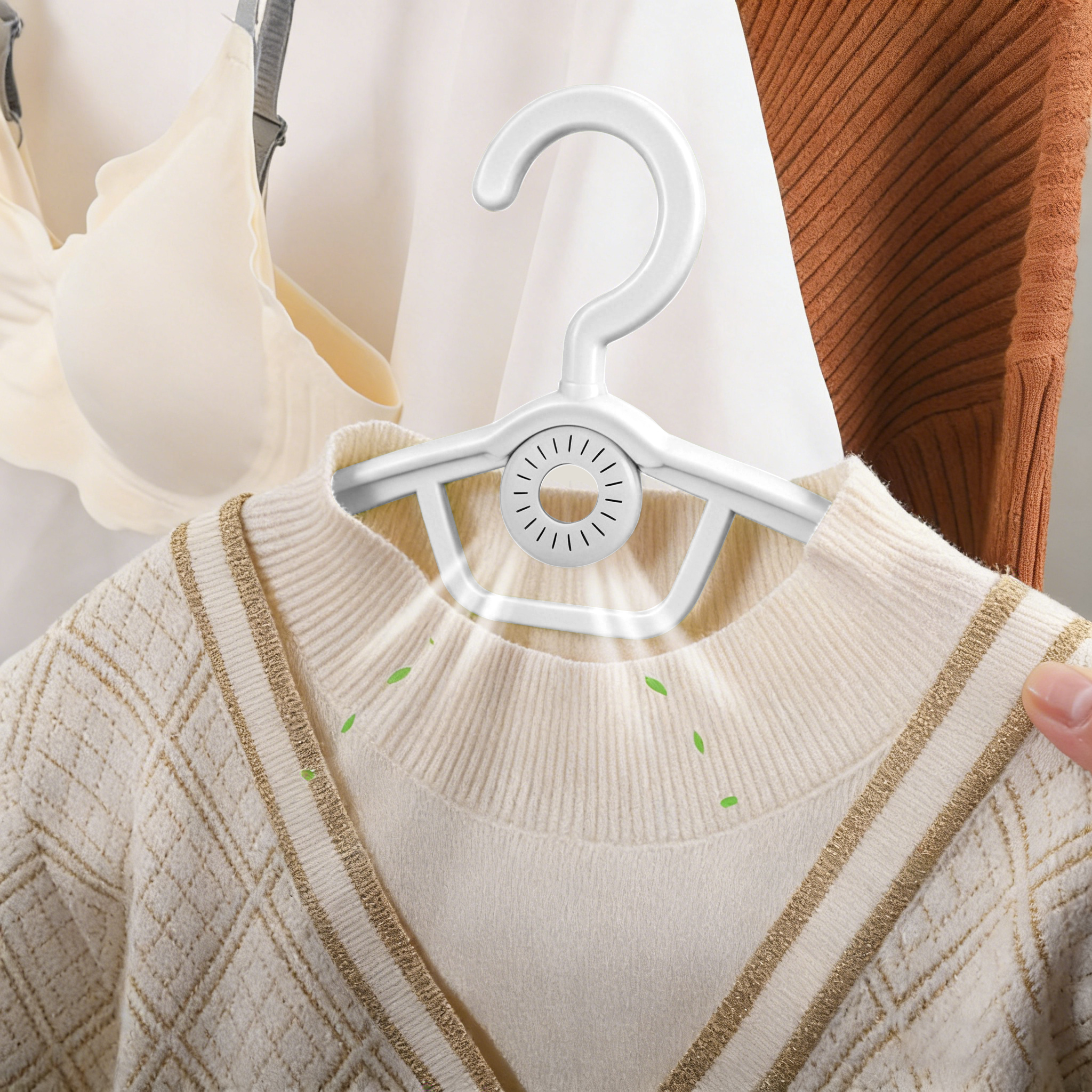 Dehumidifying Hanger | Reusable Moisture Absorber for Closet & Wardrobe