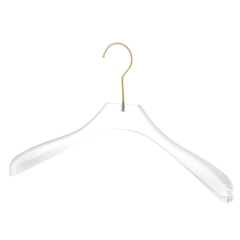Clear Acrylic Clothes Hanger Luxury Non Slip Wardrobe Hanger 20Pcs